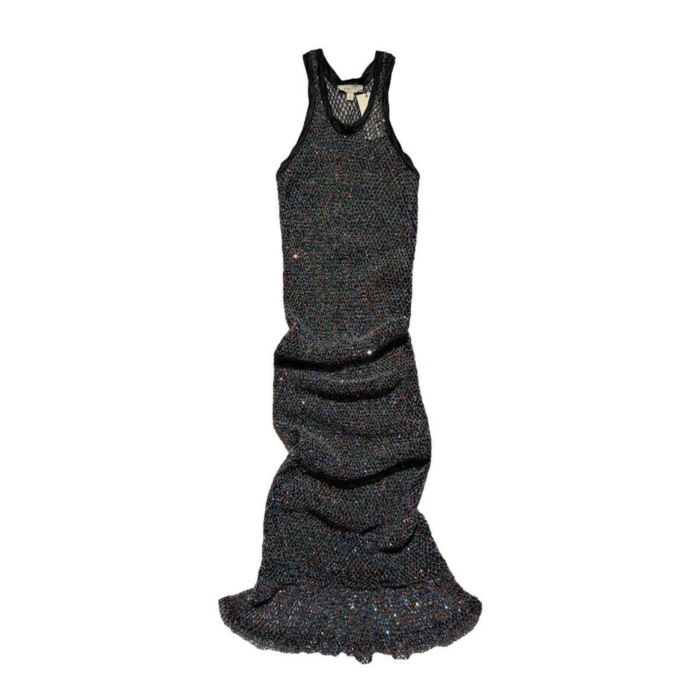 $1,700 Diotima long marina sequin dress
